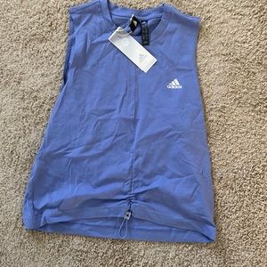 Adidas scrunched workout top